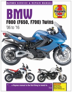BMW F800 F700 F650 (2006-2016) instrukcja napraw Haynes 24h