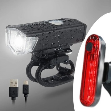 ОСВЕЩЕНИЕ ВЕЛОСИПЕДНОЙ ЛАМПЫ ДЛЯ ВЕЛОСИПЕДА ПЕРЕДНЯЯ + ЗАДНЯЯ