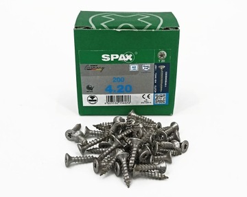 Wkręty Spax 4x20 200szt A2 4CUT TX T20
