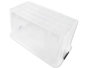 Пластиковая коробка Master BOX 80 л, большой прозрачный контейнер с крышкой