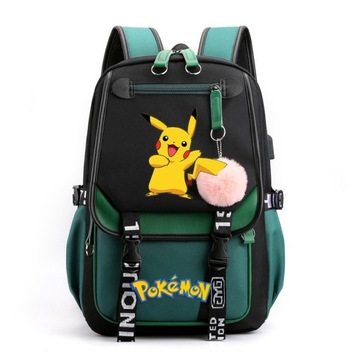 NOWE PLECAK SZKOLNY TORNISTER Pokémon USB WZORY A4 DUŻY