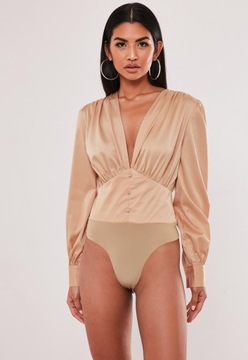 MISSGUIDED BODY V NECK GUZIKI DŁUGIE RĘKAWY (36)