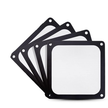 4 szt. NYLONOWY FILTR SIATKA PRZECIWKURZOWA DO WENTYLATOR 120mm CZARNY