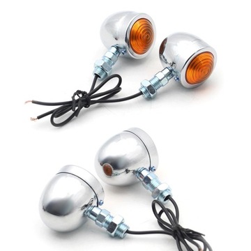 CHOPPER BOBBER CUSTOM ХРОМИРОВАННЫЕ ПОВОРОТНИКИ 3,7 см