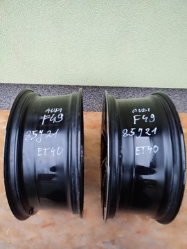 2× DISK HLINÍK AUDI OE RS 8.5" X 21" 5X112 ET -40