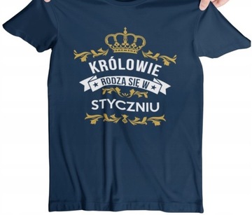 T-SHIRT KOSZULKA MĘSKA PREZENT URODZINY STYCZEŃ