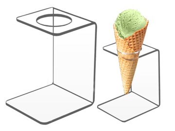 ПОДСТАВКА-КОРМИТЕЛЬ ПОДСТАВКА ДЛЯ 1 PLEXI ICE 3 мм