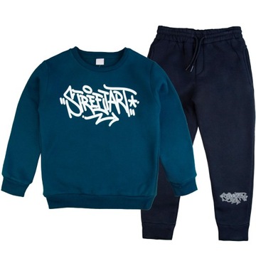 KOMPLET dresowy OCIEPLANY DLA CHŁOPCA 122