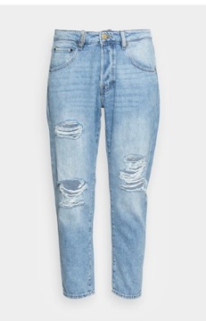 JACK&JONES JEANSY FRANK SPODNIE Z DZIURAMI 32