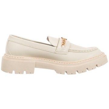 Buty Mokasyny Półbuty Damskie Tommy Hilfiger Low Cut Shoe Milk Białe