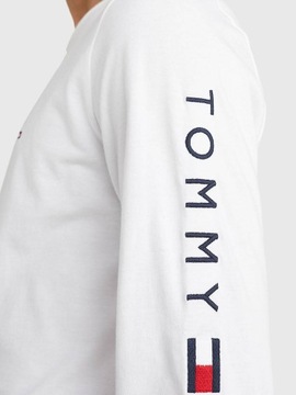 Longsleeve Męski Tommy Hilfiger Logo Biały L MW0MW09096 YBR
