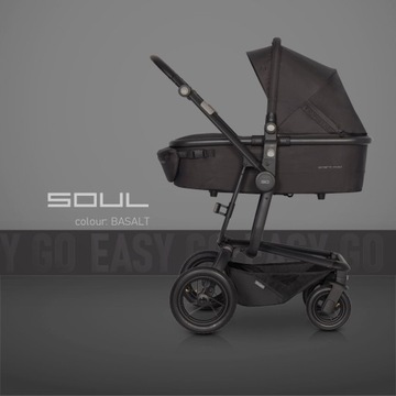 EASY-GO SOUL 2021 глубокая коляска + БАЗАЛЬТОВАЯ СУМКА