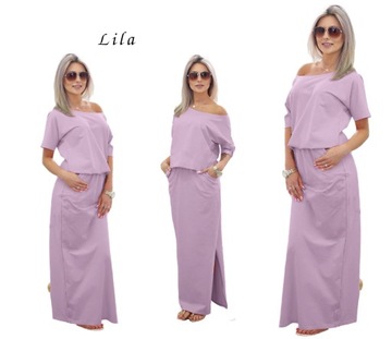 M815 ДЛИННОЕ МАКСИ-платье с карманами