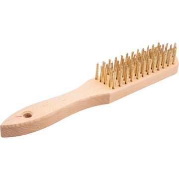 SZCZOTKA DRUCIANA DRUT STALOWY OCYNKOWANY 4 RZĘDY 290mm C4358