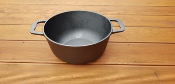 ЧУГУННАЯ ШАФТА 3 В 1 ПОДСТАВКА + СКОВОРОДА 5Л