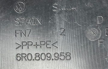 B65 VW POLO V 6R PODBĚH PRAVÉ PŘEDNÍ 6R0809958