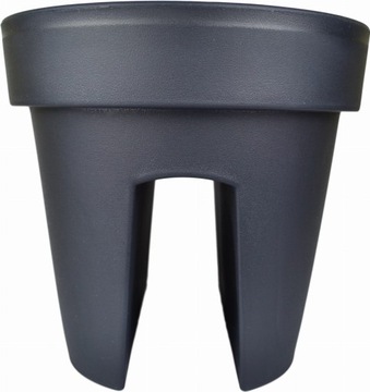 БАЛКОННЫЙ ЦВЕТОЧНЫЙ ГОРШОК ДЛЯ БАЛЮСТРАДЫ АНТРАЦИТОВЫЙ САД LOFLY ПЕРИЛА
