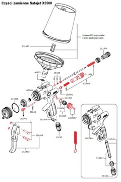 Комплект уплотнений SATA 4000 B 136960
