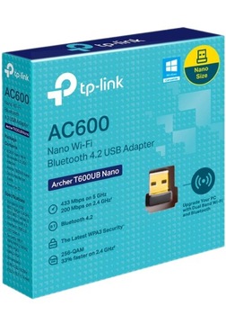 Adapter USB WiFi TP-Link Archer T600UB Nano AC600, Bluetooth 4.2