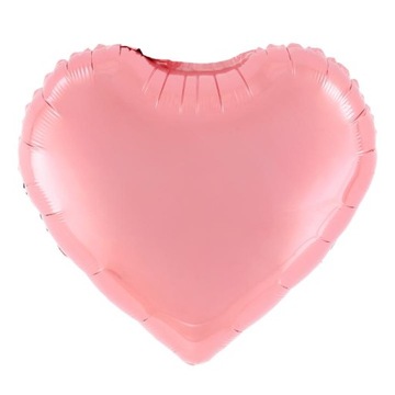 Balon foliowy SERCE różowe j. 45 cm party impreza