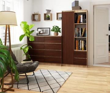 КНИЖНАЯ СТОЙКА ДЛЯ ОФИСНОЙ ГОСТИНОЙ С 7 ПОЛКАМИ