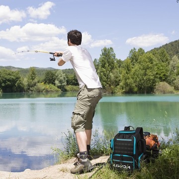 Водонепроницаемый рюкзак для рыбалки ПРЕМИУМ-СУМКА ДЛЯ РЫБЫ С 4 КОРОБКАМИ LIXADA