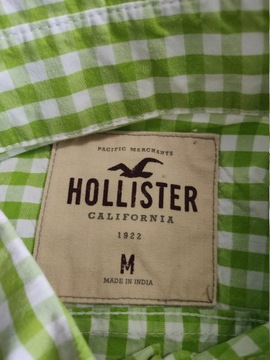 HOLLISTER Koszula casualowa Zielona w kratkę M