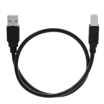USB-кабель для принтера, 0,5 м, A-B, штекерный кабель для передачи данных, высокий, 0,0, черный