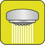 ХРОМ РУЧКА ДЛЯ ДУША 1 ФУНКЦИЯ 31 мм WAVE