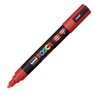 Marker Uni Posca PC-5M z farbą plakatową -CZERWONY