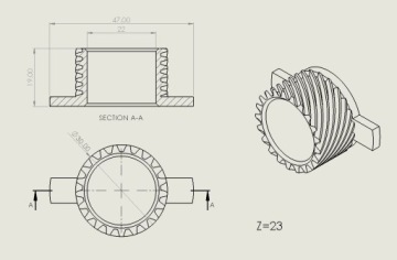 Suzuki dr650 dr650se dr-z250 dr350 dr350se отверстие под шнек 22 мм
