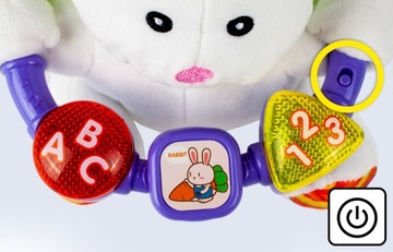 ПЛЮШЕВЫЙ КРОЛИК ИНТЕРАКТИВНЫЙ ЗАЙЧИК ГОВОРИТ И ПОЕТ плюшевая игрушка для ребенка