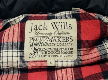 Стеганый пуховик JACK WILLS, темно-синий, с капюшоном * S M