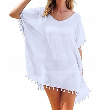 ПАРЕО ПЛЯЖНАЯ ТУНИКА С БАХОЙ ЛЕТНЯЯ