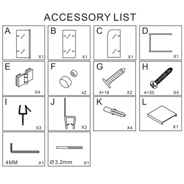 СКЛАДНАЯ ширма для ванны, 3-створчатая, ЧЕРНАЯ, 120 СМ, ПРОЗРАЧНЫЙ SEVANTE