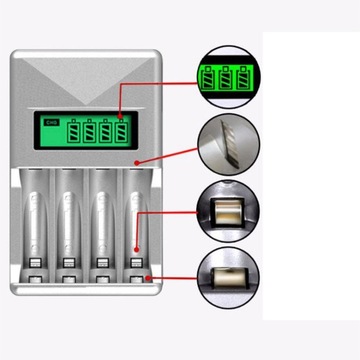 Зарядное устройство Универсальное ЖК-дисплей 8 слотов