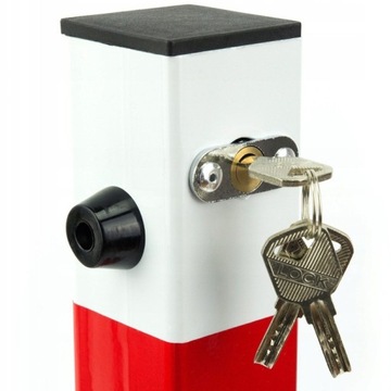 ПАРКОВОЧНЫЙ ЗАМОК С КЛЮЧОМ СКЛАДНАЯ ПРОБЕЛ ПАРКОВОЧНАЯ СТОЙКА 60см