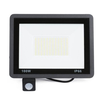 halogen naświetlacz zewnętrzny LED SMD 100w 6500K z czujnikiem