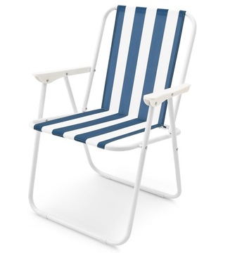 KRZESŁO PLAŻOWE TURYSTYCZNE SKŁADANE FOTEL LEŻANKA