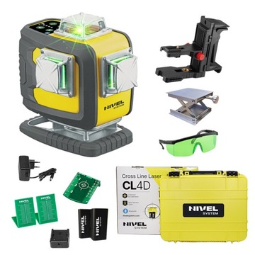 NIVEL SYSTEM CL4D-G LASER KRZYŻOWY ZIELONY ZESTAW