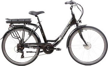 Miejski Elektryczny Rower Damski 26 Wspomaganie Aluminiowy Błotniki Bagaż