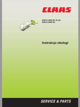 Instrukcja obsługi CLAAS DISCO 2650 RC PLUS