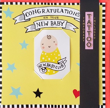 BABY SHOWER GRATULACJE NEW BABY kartka z TATU