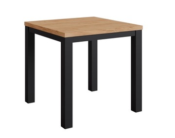 Stół 80x80 nierozkładany czarny + craft