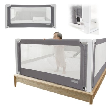 Barierka do łóżka LUX 180 cm, osłona ochronna, ZABEZPIECZAJĄCA dla dzieci