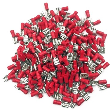 KONEKTOR ZENSKI 6,3 IZOLOWANY 0,5-1,5 mm2 100 szt