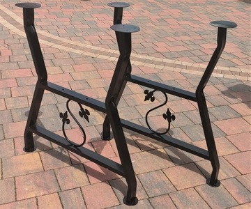 NOGA NOGI METALOWE DO STOŁÓW OGRODOWYCH KOMPLET PL