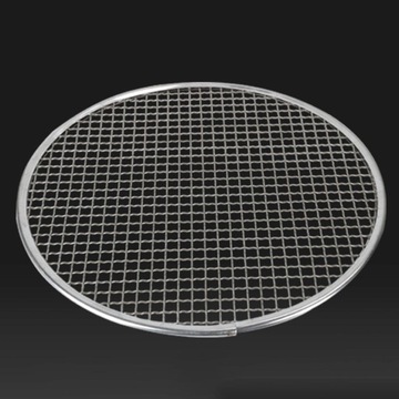 Круглая сетка для гриля, сетка для выпечки, сетка для кемпинга на открытом воздухе, прочная нержавеющая сталь M