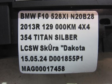 BMW 5 F10 F06 F11 PANEL PŘEPÍNAČ KONZOLA STŘEDNÍ 61319267892 9202947