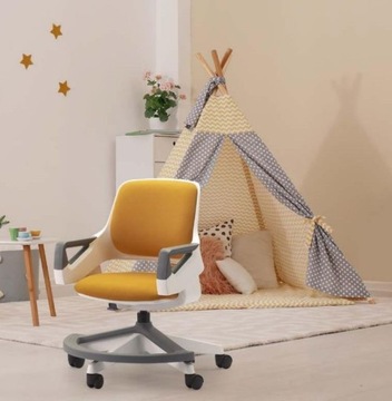 Детский стул ROOKEE TEALBLUE, регулируемый, 4-14 лет, вращающийся